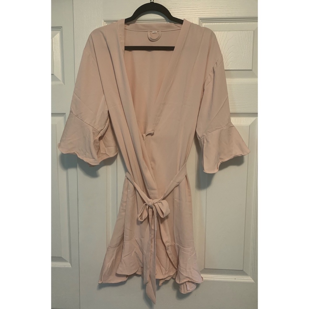Blush Pink Robe O/S PRICE FIRM